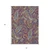 8' X 10' Purple Turquoise and Gold Paisley Washable Non Skid Indoor Outdoor Area Rug