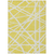 9' X 12' Yellow And Linen Geometric Washable Indoor Outdoor Area Rug