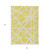 9' X 12' Yellow And Linen Geometric Washable Indoor Outdoor Area Rug