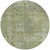 8' Artichoke Green And Beige Round Abstract Washable Indoor Outdoor Area Rug - Artichoke Green, Beige