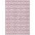 9' X 12' Pink Ivory And Gray Geometric Washable Indoor Outdoor Area Rug