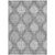 8' X 10' Gray Silver And Charcoal Ikat Washable Indoor Outdoor Area Rug