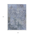 8' X 10' Blue And Dark Gray Abstract Washable Indoor Outdoor Area Rug