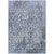 8' X 10' Blue And Dark Gray Abstract Washable Indoor Outdoor Area Rug