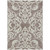 8' X 10' Taupe And Ivory Damask Washable Indoor Outdoor Area Rug