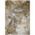 9' X 12' Brown and Gray Abstract Washable Non Skid Indoor Outdoor Area Rug - Brown, Gray