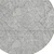 8' Gray And Ivory Round Floral Washable Indoor Outdoor Area Rug - Gray, Ivory