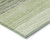 10' X 14' Artichoke Green And Taupe Striped Washable Indoor Outdoor Area Rug