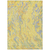 10' X 14' Yellow Purple And Green Abstract Washable Indoor Outdoor Area Rug