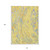 10' X 14' Yellow Purple And Green Abstract Washable Indoor Outdoor Area Rug