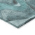 9' X 12' Teal Abstract Washable Non Skid Indoor Outdoor Area Rug Contemporary Style - Teal Blue Color