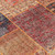 9' X 12' Red Orange And Blue Patchwork Washable Indoor Outdoor Area Rug