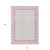 10' X 14' Pink And Ivory Striped Washable Indoor Outdoor Area Rug Transitional Style - Pink, Ivory Color