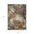 8' X 10' Brown Abstract Washable Non Skid Indoor Outdoor Area Rug Transitional Style - Brown Color