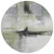 8' Sage Black And Gray Round Abstract Washable Indoor Outdoor Area Rug