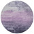 8' Lavender And Lilac Round Striped Washable Indoor Outdoor Area Rug