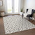 10' X 14' Taupe And Ivory Geometric Washable Indoor Outdoor Area Rug Transitional Style - Taupe, Ivory Color