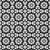 8' X 10' Black Gray And Silver Floral Medallion Washable Indoor Outdoor Area Rug