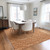 9' X 12' Bronze Geometric Washable Non Skid Indoor Outdoor Area Rug