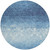 8' Denim Blue And Ivory Round Damask Washable Indoor Outdoor Area Rug - Denim Blue, Ivory