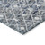 8' X 10' Blue And Silver Argyle Washable Indoor Outdoor Area Rug
