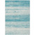 10' X 14' Teal Blue And Ivory Striped Washable Indoor Outdoor Area Rug - 608219342579