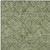 9' X 12' Olive Green And Light Green Floral Washable Indoor Outdoor Area Rug