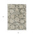 10' X 14' Taupe Beige And Gray Floral Washable Indoor Outdoor Area Rug - Taupe, Beige, Gray