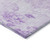 8' X 10' Lavender And Purple Floral Washable Indoor Outdoor Area Rug