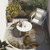8' Round Brown Round Abstract Washable Non Skid Indoor Outdoor Area Rug