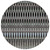 8' Black Gray And Blue Round Southwestern Washable Indoor Outdoor Area Rug