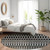 8' Black Gray And Blue Round Southwestern Washable Indoor Outdoor Area Rug