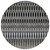 8' Black Gray And Blue Round Southwestern Washable Indoor Outdoor Area Rug
