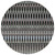 8' Black Gray And Blue Round Southwestern Washable Indoor Outdoor Area Rug