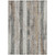 9' X 12' Beige And Gray Striped Washable Indoor Outdoor Area Rug - Beige, Gray