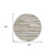 8' Taupe Gray And Ivory Round Striped Washable Indoor Outdoor Area Rug