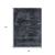 8' X 10' Charcoal And Gray Floral Washable Indoor Outdoor Area Rug
