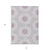 8' X 10' Lilac Purple And Ivory Floral Medallion Washable Indoor Outdoor Area Rug