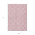 9' X 12' Pink And Ivory Geometric Washable Indoor Outdoor Area Rug Transitional Style - Pink, Ivory Color