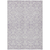 10' X 14' Lavender And Ivory Damask Washable Indoor Outdoor Area Rug