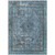 9' X 12' Blue And Gray Medallion Washable Indoor Outdoor Area Rug