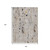 8' X 10' Linen And Gold Abstract Washable Indoor Outdoor Area Rug