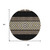 8' Black Ivory And Wheat Round Southwestern Washable Indoor Outdoor Area Rug