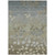 9' X 12' Khaki And Gray Floral Washable Indoor Outdoor Area Rug