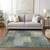 9' X 12' Olive Green And Gray Abstract Washable Indoor Outdoor Area Rug Transitional Style - Olive Green, Gray Color