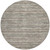 8' Beige And Gray Round Striped Washable Indoor Outdoor Area Rug - Beige, Gray