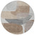 8' Brown And Gray Round Abstract Washable Indoor Outdoor Area Rug - Brown, Gray