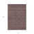 10' X 14' Merlot Gray And Taupe Floral Washable Indoor Outdoor Area Rug