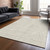 9' X 12' Beige And Ivory Geometric Washable Indoor Outdoor Area Rug Transitional Style - Beige, Ivory Color