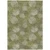 9' X 12' Green Ivory And Sage Polka Dot Washable Indoor Outdoor Area Rug